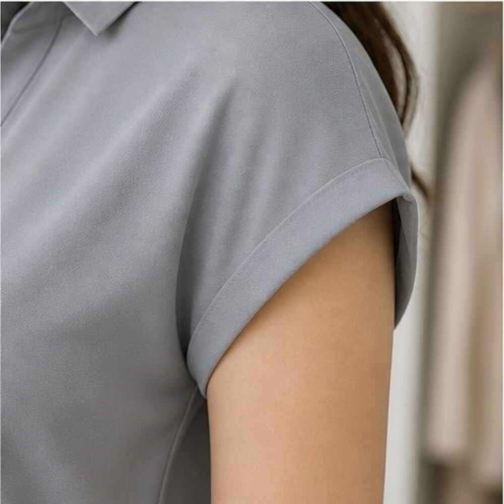 Olive Tunic Blouse - Picture 5 of 6